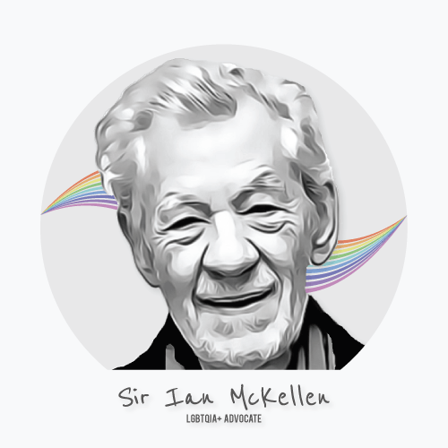 Gayther LGBTQIA+ Advocate - Sir Ian Mckellen