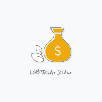Gayther Dropdown – LGTBQIA+ Dollar (500px)