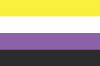 Non-binary Flag - pride in gender (1) (Large)