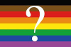 Questioning Flag - pride in special groups (Large)