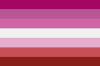 Lesbian Flag - pride in sexuality (Large)